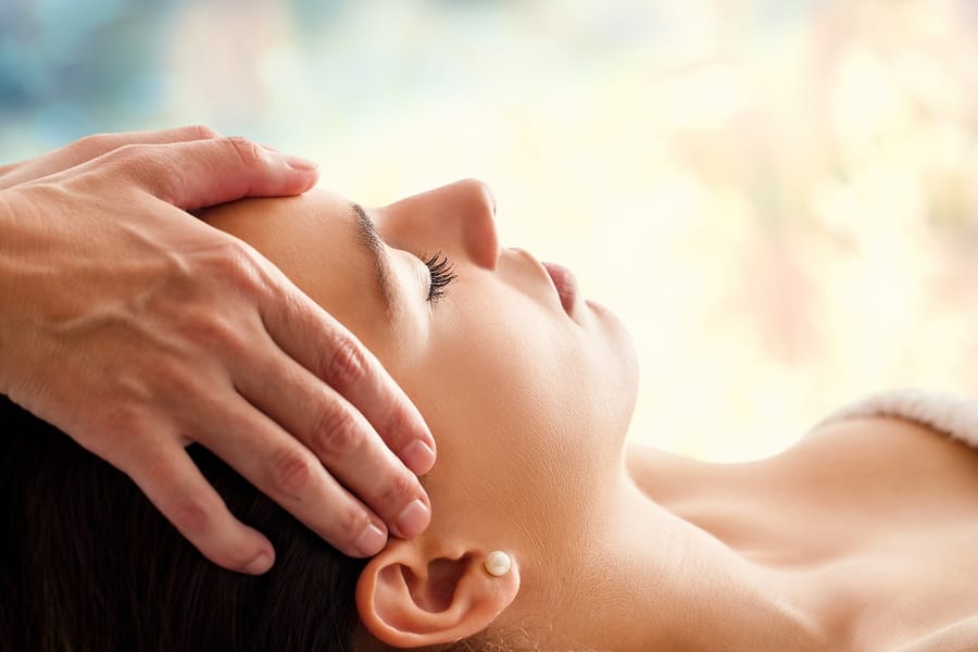 Woman in Malibu Getting Massage