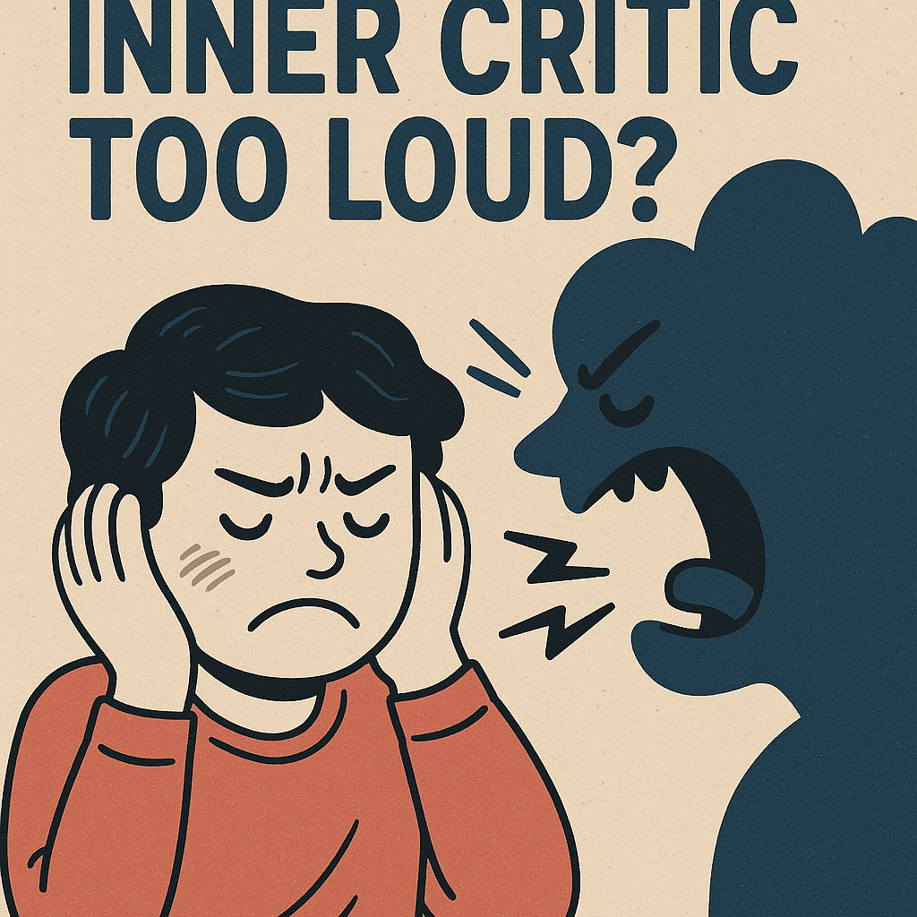 illustration showing inner critic